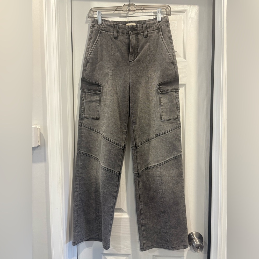 L'AGENCE Brooklyn High Waist Wide Leg Utility Jeans